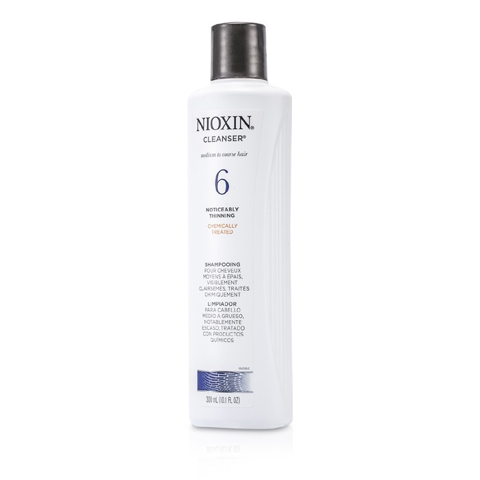 丽康丝 Nioxin 体系 6 洗发露 - 中至粗糙发质，化学处理，显著稀疏发量 300ml/10.1ozProduct Thumbnail