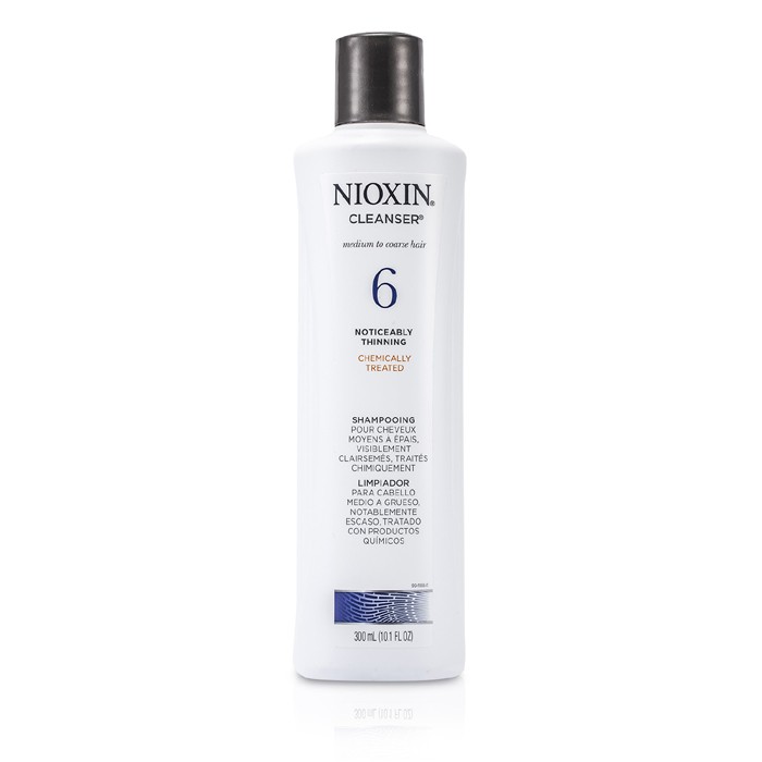 Nioxin نظام 6 منظف للشعر المتوسط إلى الخشن والمعالج كيميائياً والخفيف 300ml/10.1ozProduct Thumbnail