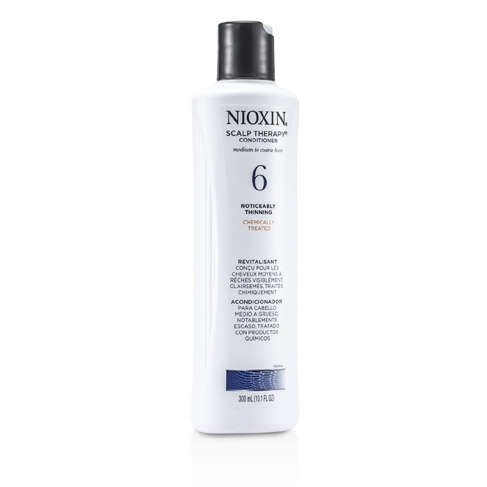 Nioxin نظام 6 بلسم معالج لفروة الرأس للشعر المتوسط إلى الخشن والمعالج كيميائياً والخفيف 300ml/10.1ozProduct Thumbnail