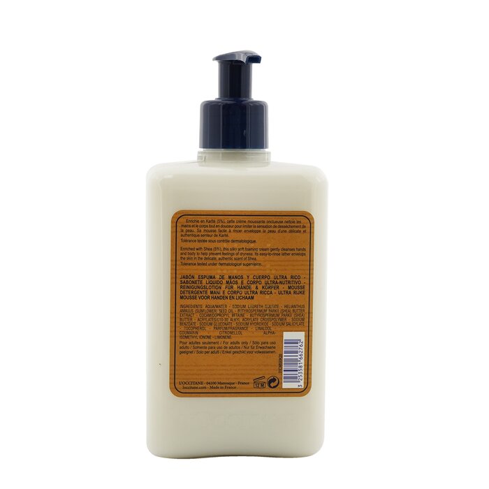 L'Occitane Shea 5% Ultra Rich Wash For Hands & Body 500ml/16.9ozProduct Thumbnail