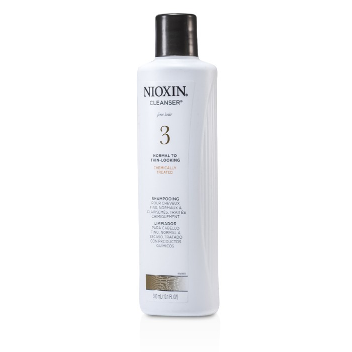 Nioxin Shampoo System 3 Cleanser p/ cabelo fino , quimicamente tratado e com um aparencia rala 300ml/10.1ozProduct Thumbnail