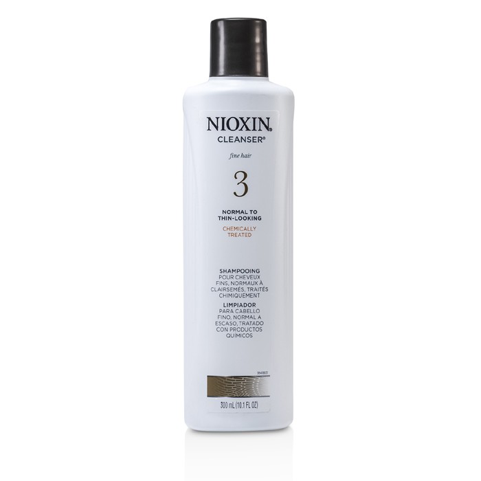 Nioxin Shampoo System 3 Cleanser p/ cabelo fino , quimicamente tratado e com um aparencia rala 300ml/10.1ozProduct Thumbnail
