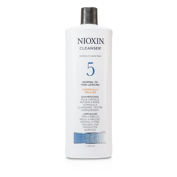 Nioxin System 5 Cleanser For Medium to Coarse Hair, Chemically Treated, Normal to Thin-Looking Hair 1000ml/33.8ozProduct Thumbnail
