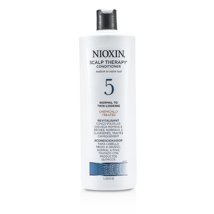 Nioxin بلسم معالج لفروة الرأس System 5 للشعر متوسط الخشونة إلى الخشن والمعالج كيميائياً والعادي إلى الرفيع 1000ml/33.8ozProduct Thumbnail