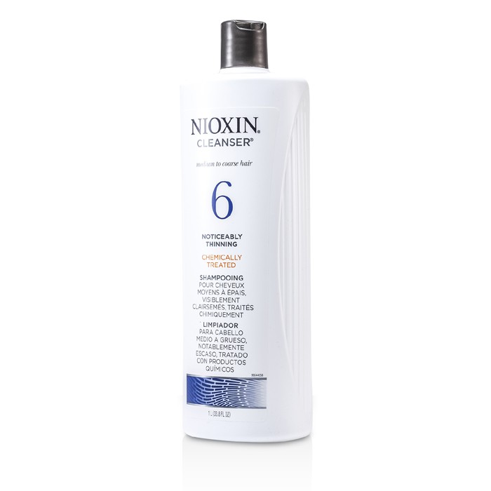 Nioxin System 6 Cleanser For Medium to Coarse Hair, Chemically Treated, Noticeably Thinning Hair 1000ml/33.8ozProduct Thumbnail