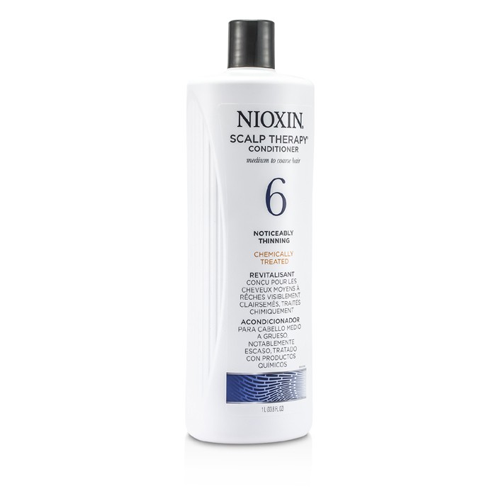 Nioxin System 6 Scalp Therapy Conditioner For Medium to Coarse Hair, Chemically Treated, Noticeably Thinning Hair 1000ml/33.8ozProduct Thumbnail