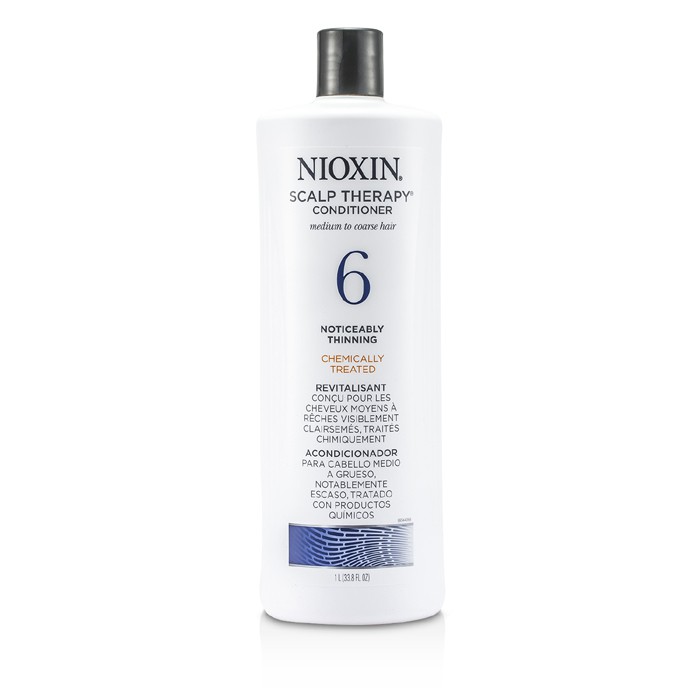 Nioxin Sistem 6 Terapi kulit kepala Konditioner Untuk Sederhana untuk rambut kasar, kimia dirawat, Ketara penipisan rambut 1000ml/33.8ozProduct Thumbnail