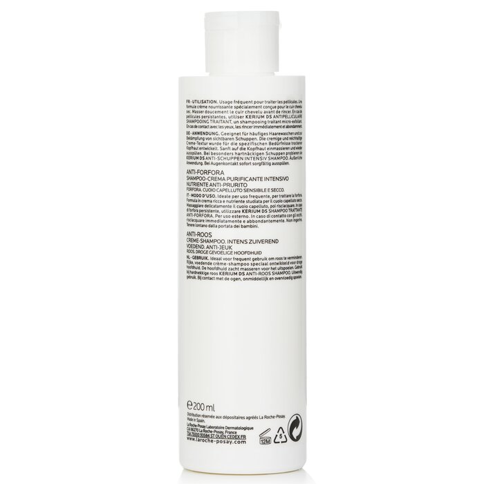 La Roche Posay Kerium Anti-Dandruff Cream Shampoo (Para sa Dry na Buhok or Scalp) 200ml/6.7ozProduct Thumbnail