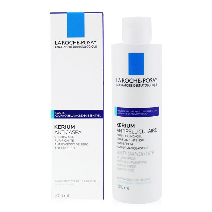 La Roche Posay Shampoo Anti-Caspa Kerium Micro-Exfoliating LHA Gel (Para Raíz Oleosa) 200ml/6.7ozProduct Thumbnail