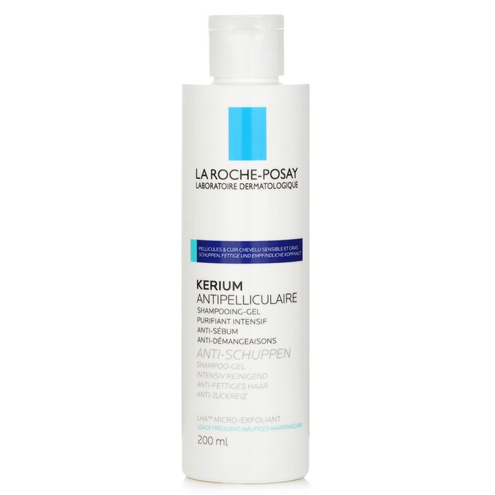 La Roche Posay Szampon przeciwłupieżowy Kerium Anti-Dandruff Micro-Exfoliating LHA Gel Shampoo (For Oily Scalp) 200ml/6.7ozProduct Thumbnail