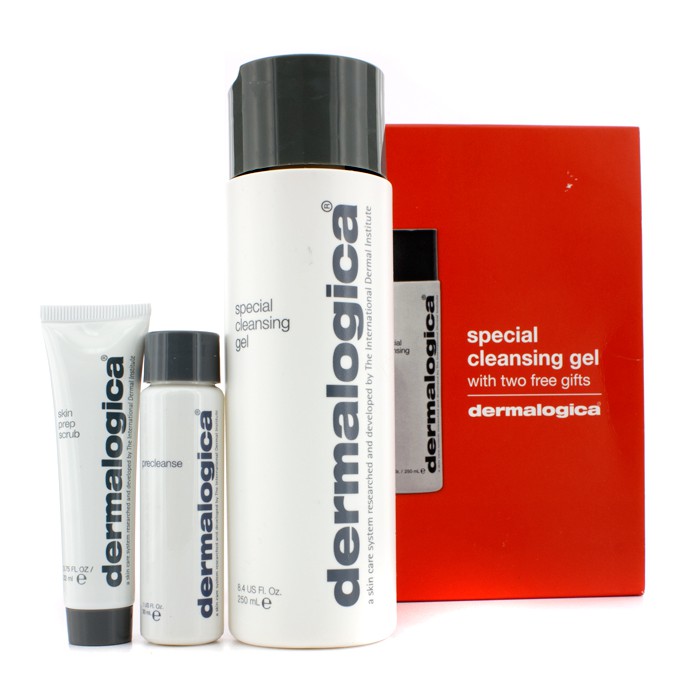 Dermalogica Clean And Smooth Set: Special Cleansing Gel 250ml + PreCleanse 30ml + Skin Prep Scrub 22ml 3pcsProduct Thumbnail