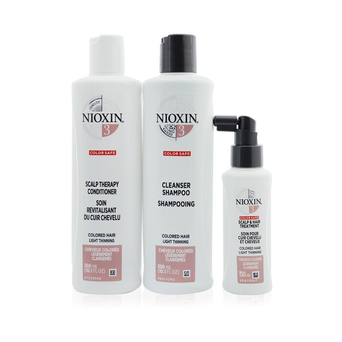 Nioxin 3D Care System Kit 3 - For Colored Hair, Light Thinning, Balanced Moisture (Box Slightly Damaged) 3pcsProduct Thumbnail