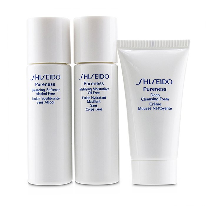 Shiseido Set Pureness Simple Start For Oil-Control: Espuma Limpiadora Profunda + Suavizante Balanceador + Hidratante Matificante Libre de Grasa 3pcsProduct Thumbnail