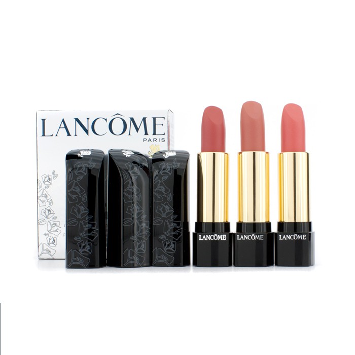Lancome Sada troch rúžov L´Absolu Nu Lipstick Set: (104, 207, 307) 3x4.2ml/0.12ozProduct Thumbnail