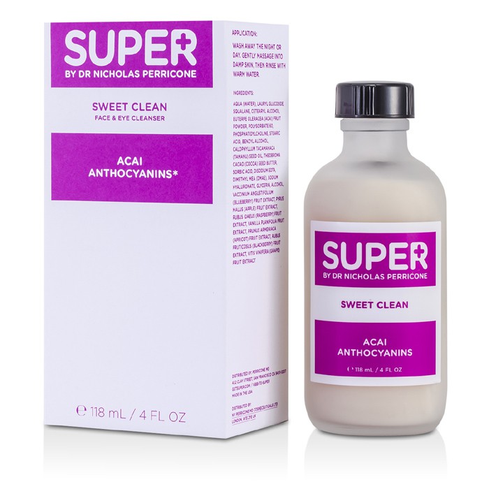 Super By Dr. Nicholas Perricone ทำความสะอาดผิวหน้าและรอบดวงตา Sweet Clean Acai ด้วย Anthocyanins 118ml/4ozProduct Thumbnail