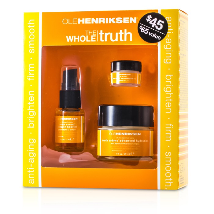 Ole Henriksen The Whole Truth Kit: Truth Creme Advanced Hydration 30ml + Truth Serum Collagen Booster 15ml + Total Truth Eye Creme SPF15 3g 3pcsProduct Thumbnail