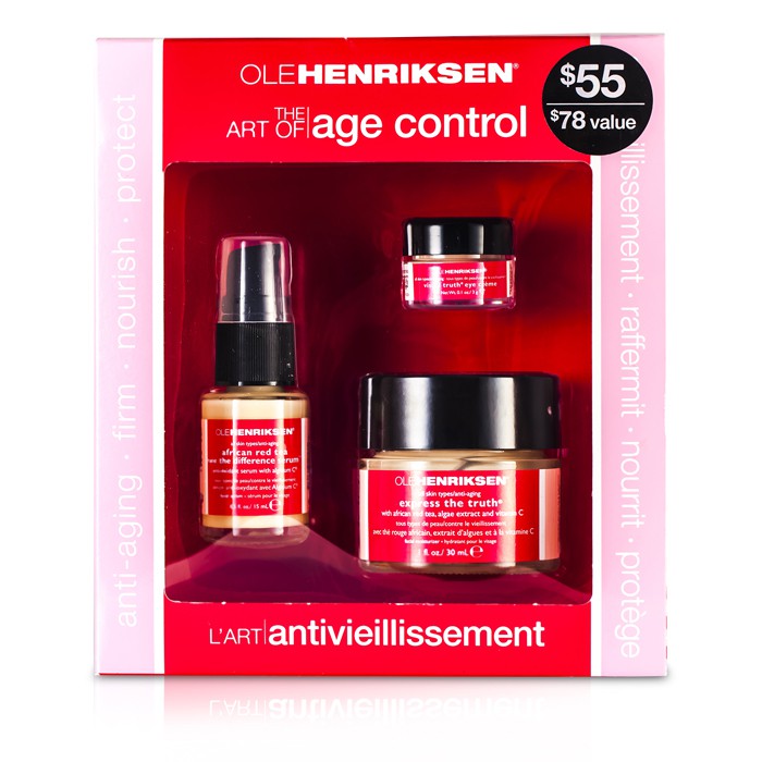 Ole Henriksen The Art Of Age Control Kit: Express The Truth 30ml + African Red Tea See The Difference Serum 15ml + Visual Truth Eye Cream 3g 3pcsProduct Thumbnail