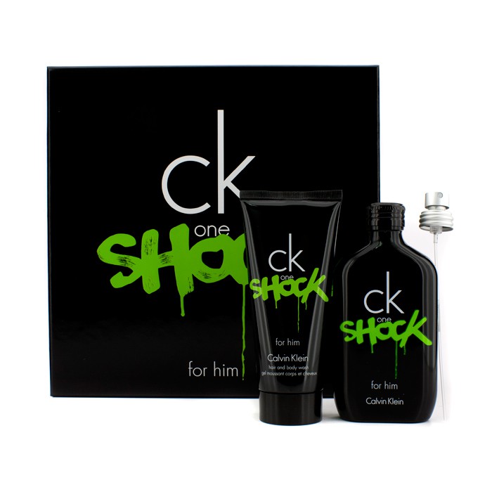 Calvin Klein CK One Shock For Him Coffret: Eau De Toilette Spray 100ml/3.4oz + Shower Gel 100ml/3.5oz 2pcsProduct Thumbnail