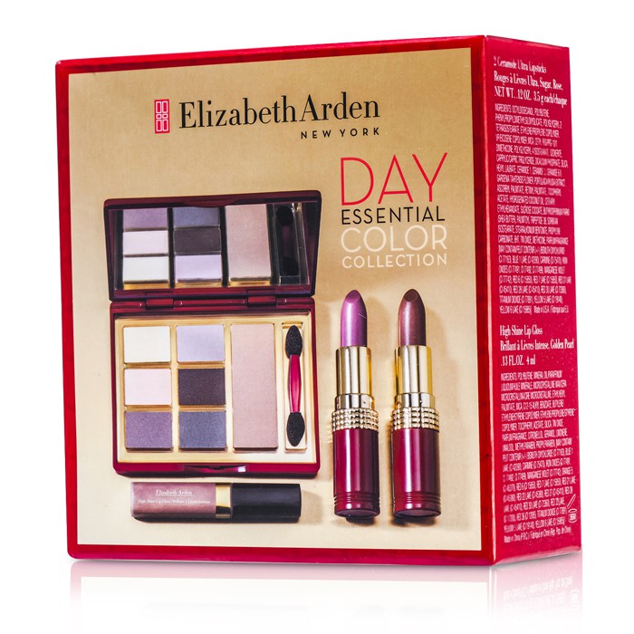 Elizabeth Arden ชุด Day Essential Color Collection: 6x อายแชโดว์, 1x สีปัดแก้ม, 2x ลิปสติก, 1x ลิปกลอส, 1x แปรงแต่งหน้า Picture ColorProduct Thumbnail