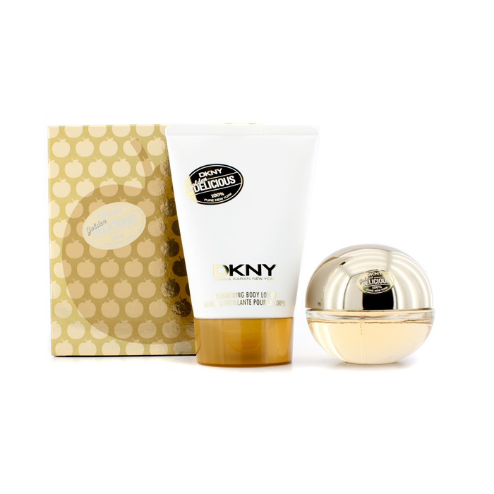 DKNY Golden Delicious szett: Eau De Parfüm spray 30ml/1oz + csillámos testápoló lotion 100ml/3.4oz 2pcsProduct Thumbnail