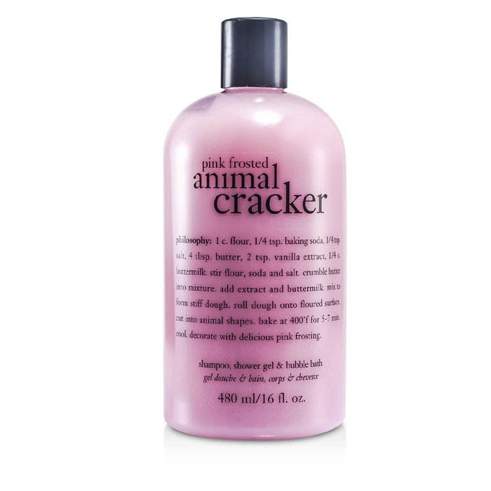 Philosophy Pink Frosted Animal Cracker sampon, gel za tusiranje I kupka 480ml/16ozProduct Thumbnail