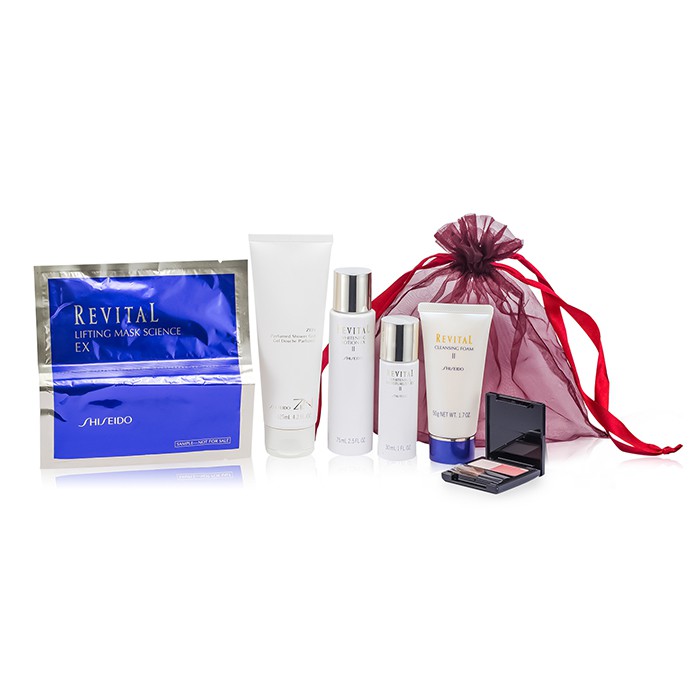 Shiseido Kit Revital: gel de banho perfumado + Creme hidratante EX II + Espuma de limpeza II + Creme hidratante EX II + Mascara Lifting Mask Science EX + Maquillage 6pcsProduct Thumbnail