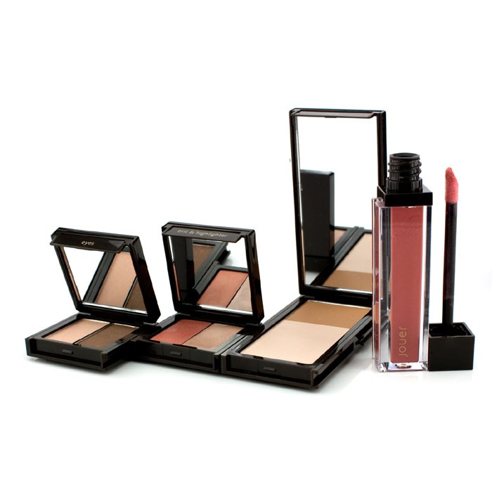 Jouer Paleta dekorativní kosmetiky Blushing Beauty Palette: 1x matující makeup, 1x oční stíny Duo, 1x tónovací make 4pcsProduct Thumbnail