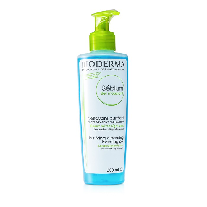 Bioderma Sebium Purifying and Foaming Cleansing Gel (For Combination/Oily Skin) 200ml/6.7ozProduct Thumbnail