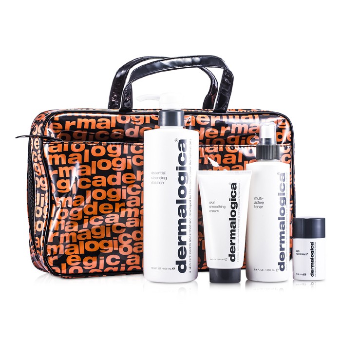 Dermalogica Festive Set: Essential Cleansing Solution 500ml + Multi-Active Toner 250ml + Skin Smoothing Cream 100ml + Daily Microfoliant 13g 4pcsProduct Thumbnail