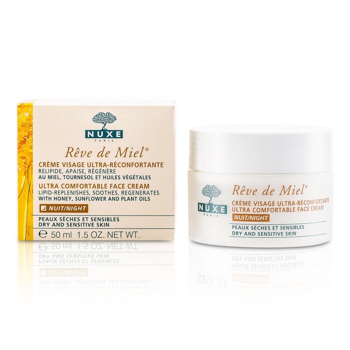 Nuxe 黎可詩 蜂蜜舒緩修護晚霜Reve De Miel Ultra Comfortable Face Night Cream (乾燥＆敏感肌膚) 50ml/1.7ozProduct Thumbnail