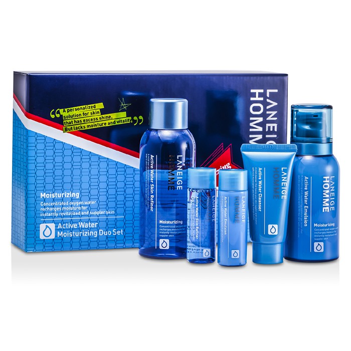 Laneige Homme Active Water Moisturizing Duo Set: Cleanser + 2x Emulsion + 2x Skin Refiner 5pcsProduct Thumbnail
