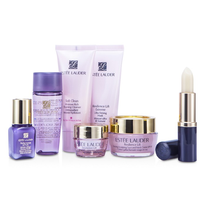 Estee Lauder Travel Set:Cleanser+ Mask + Optimizer + Resilience Lift Firming Cream + Serum + Eye Cream + Lip Conditioner 7pcsProduct Thumbnail