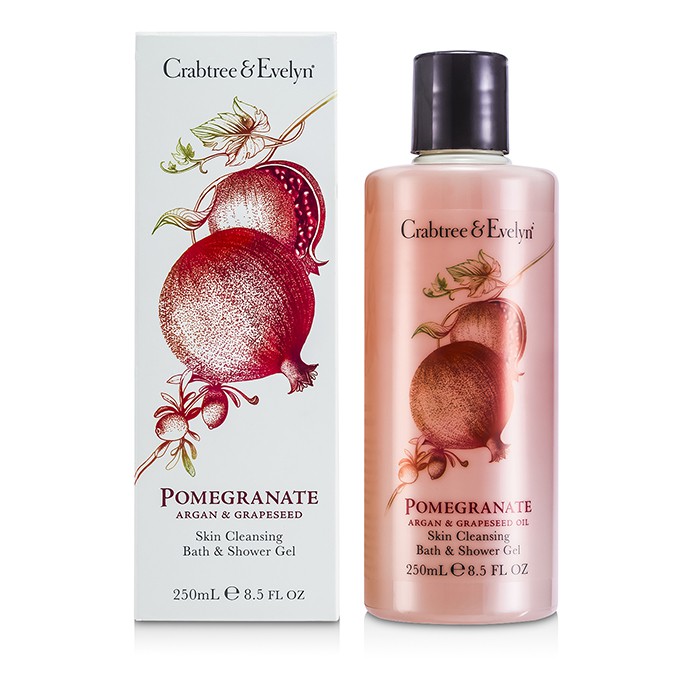 Crabtree & Evelyn Pomegranate, Argan & Grapeseed Bath & Shower Gel 250ml/8.5ozProduct Thumbnail