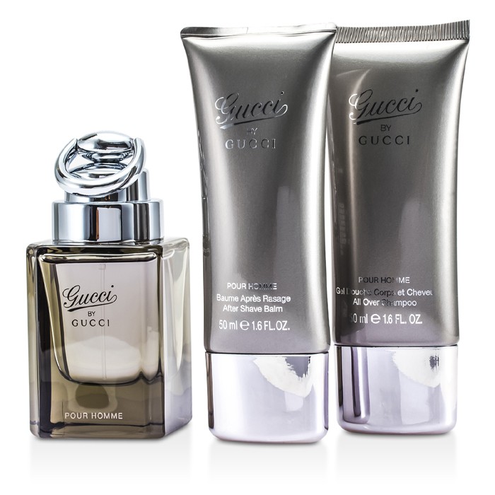 Gucci Gucci By Gucci Pour Homme מארז: Edt ספריי 50ml/1.6oz + אפטרשייב באלם 50ml/1.6oz + ג'ל רחצה 50ml/1.6oz 3pcsProduct Thumbnail