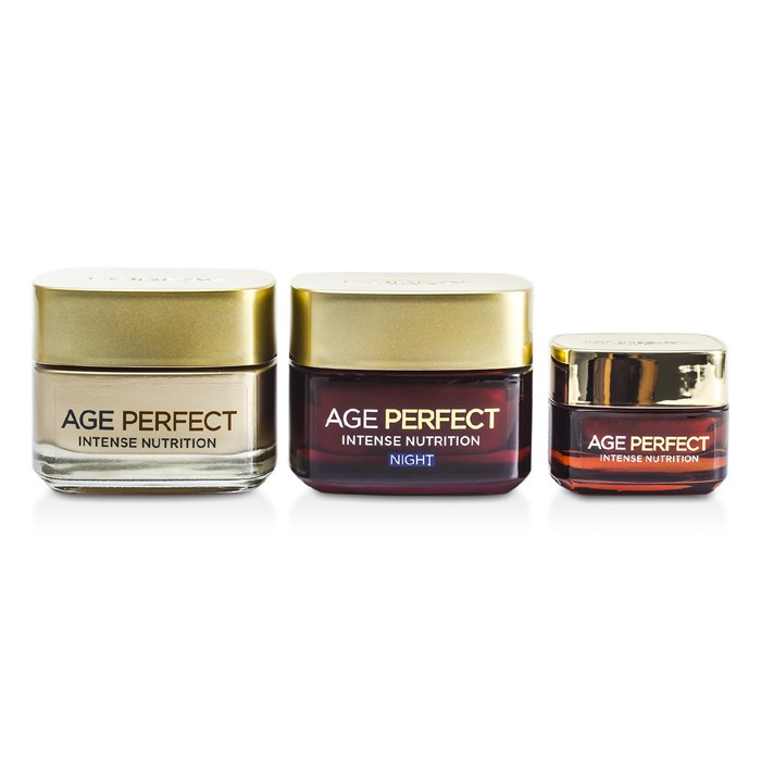 L'Oreal Age Perfect Repair & Renourish Programme: Day Cream 50ml + Night Cream 50ml + Eye Cream 15ml 3pcsProduct Thumbnail
