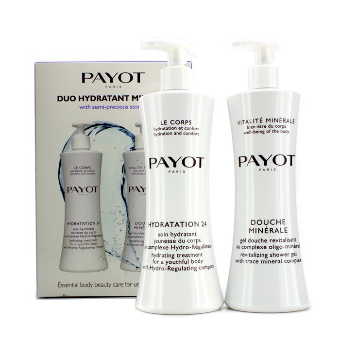 Payot Hydration 24 Corps Promo Set: Vitalite Minerale Douche Minerale Revitalizing Shower Gel 400ml/13.5oz + Le Corps Hydration 24 Hydrating Treatment For A Youthful Body 400ml/13.5oz 2pcsProduct Thumbnail