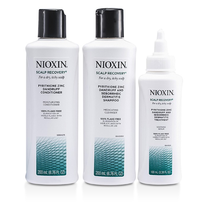Nioxin Päännahkaa elvyttävä pakkaus: puhdistusaine 200ml + hoitoaine 200ml + siloittava seerumi 100ml 3pcsProduct Thumbnail