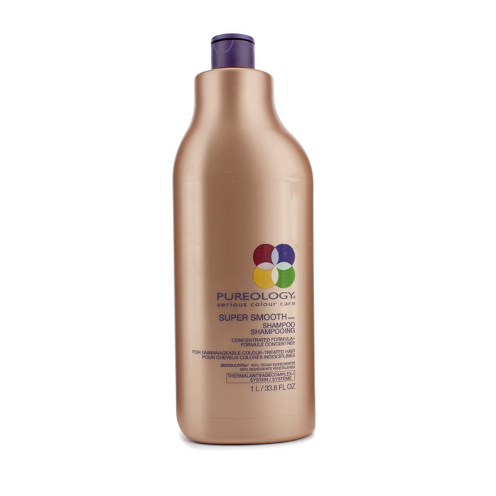 Pureology Super Smooth Шампоан ( За Непокорна Боядисана Коса ) 1000ml/33.8ozProduct Thumbnail