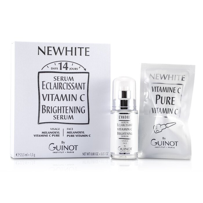 Guinot Newhite Vitamin C Brightening Serum (Brightening Serum 23.5ml/0.8oz + Pure Vitamin C 1.5g/0.05oz) 2pcsProduct Thumbnail