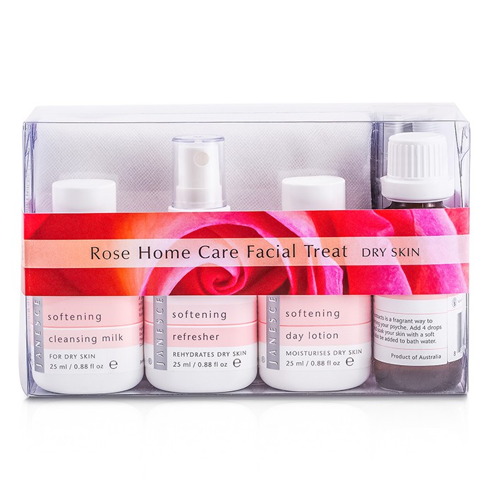 Janesce Rose Home Care Facial Treat (For Dry Skin): Soaking Drops + Cleansing Milk + Refresher + Day Lotion + Clearing Wash + Serum + Mask + Saoking Cloth 9pcsProduct Thumbnail