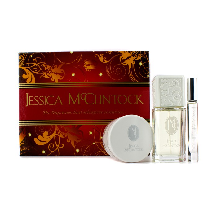 Jessica McClintock Estuche Romantic Treasure: Eau De Parfum Spray 100ml/3.4oz + Crema Corporal 99g/3.5oz + Edp Rollon 3pcsProduct Thumbnail