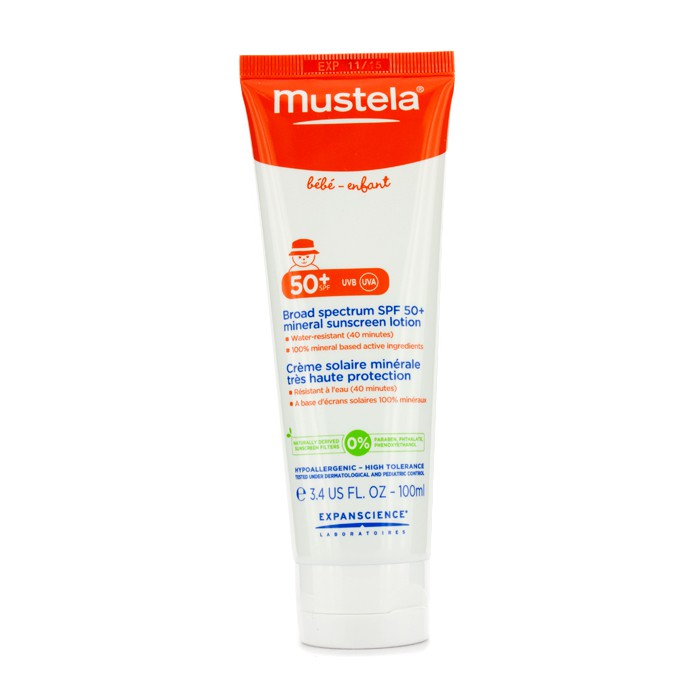 Mustela Broad Spectrum SPF 50 Mineral Sunscreen Lotion 100ml/3.4ozProduct Thumbnail