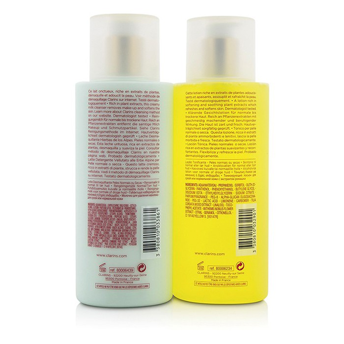Clarins Cleansing Coffret: Rensemelk 400ml + Farget Krem 400ml (Normal eller tørr hud) 2pcsProduct Thumbnail