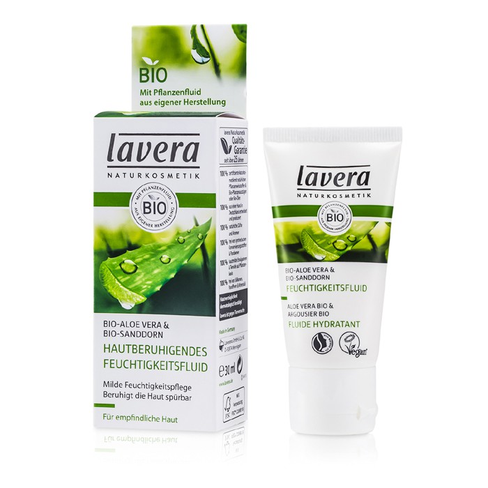 Lavera Soothing Moisturizing Fluid - Aloe Vera & Sea Buckthorn (For Sensitive Skin) 60341 30ml/1ozProduct Thumbnail