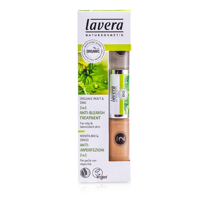 Lavera 2 In 1 Anti-Blemish Treatment - Mint & Zinc (For Oily & Blemished Skin) 10.5ml/0.36ozProduct Thumbnail