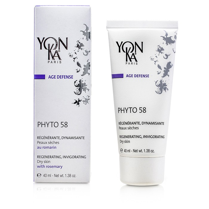 Yonka Krem na noc do skóry suchej Age Defense Phyto 58 Creme With Rosemary - Revitalizing, Invigorating (Dry Skin) 40ml/1.38ozProduct Thumbnail