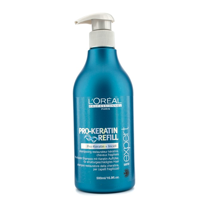 L'Oreal Professionnel Expert Serie - Pro-Keratin Refill Shampoo (For Damaged Hair) 500ml/16.9ozProduct Thumbnail