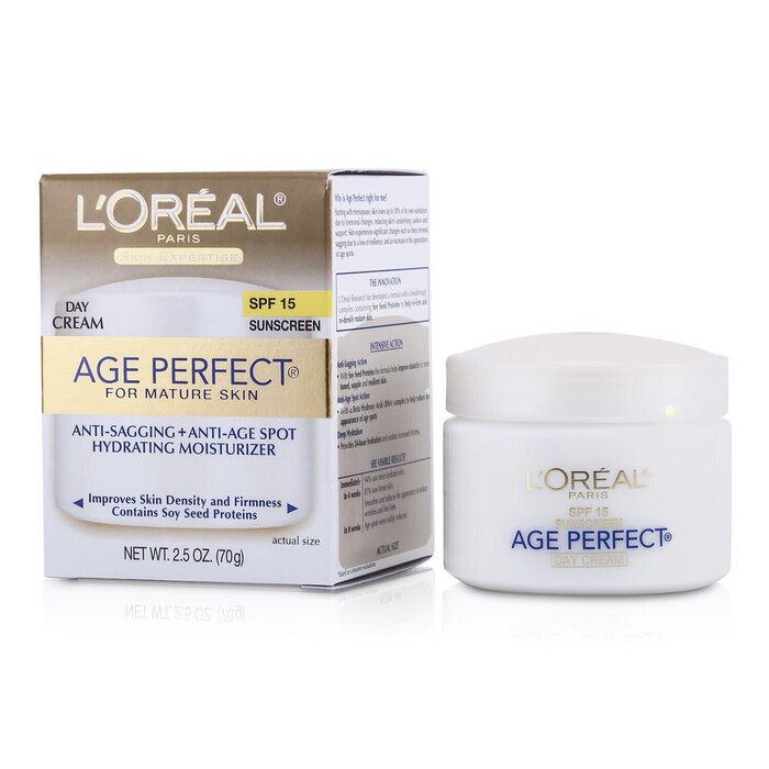 L'Oreal Creme Skin Expertise Age Perfect Hydrating Moisturizer SPF 15 (p/ a pele madura) 70g/2.5ozProduct Thumbnail