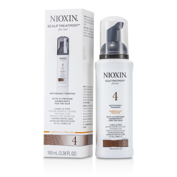 Nioxin System 4 Ošetrujúca kúra na vlasovú pokožku s ochrannými zložkami proti UV žiareniu na jemné vlasy, chemicky upravované, viditeľne riedke vlasy 100ml/3.38ozProduct Thumbnail
