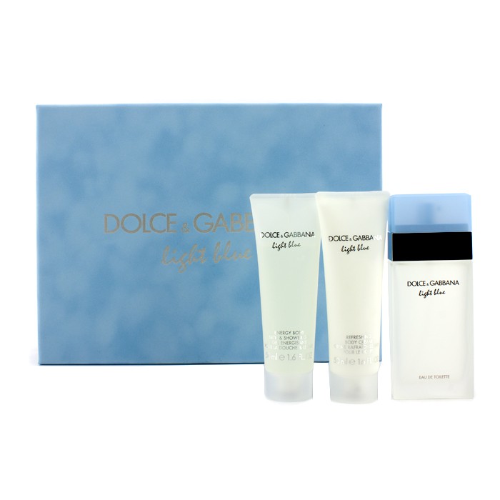 Dolce & Gabbana Light Blue Coffret: Eau De Toilette Spray 50ml/1.6oz + Body Cream 50ml/1.6oz + Shower Gel 50ml/1.6oz 3pcsProduct Thumbnail